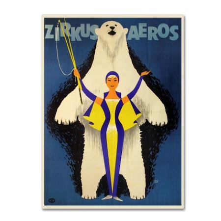 Vintage Apple Collection 'Aero Circus' Canvas Art,35x47